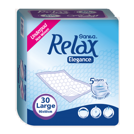 Sanita Relax Elegance Large Non-Woven Training Pads(90x60cm) 30 per pack