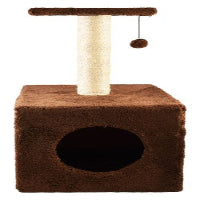 Scratcher House with Hanging Toy (50x50x72cm) 1 pcs
