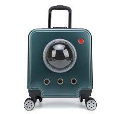 Pet Carrier Outing Backpack Trolley Case Travel Cat Bag Bubble Box