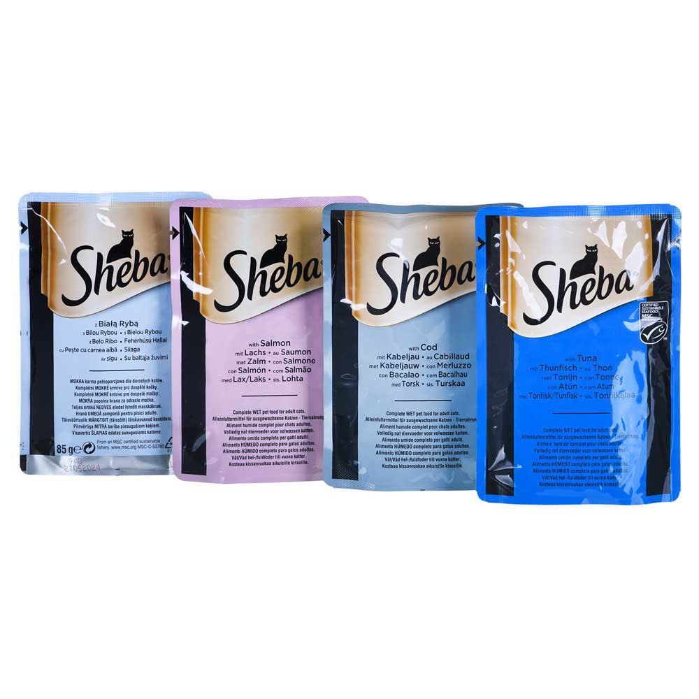 Sheba Mixed fish in Gravy Cat 85g - Price for 10 Pouch