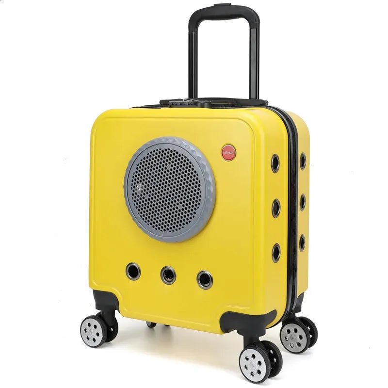 Pet Carrier Outing Backpack Trolley Case Travel Cat Bag Bubble Box