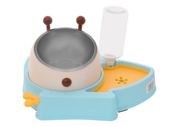 Multicolored Pet Bowl with Water Dispenser