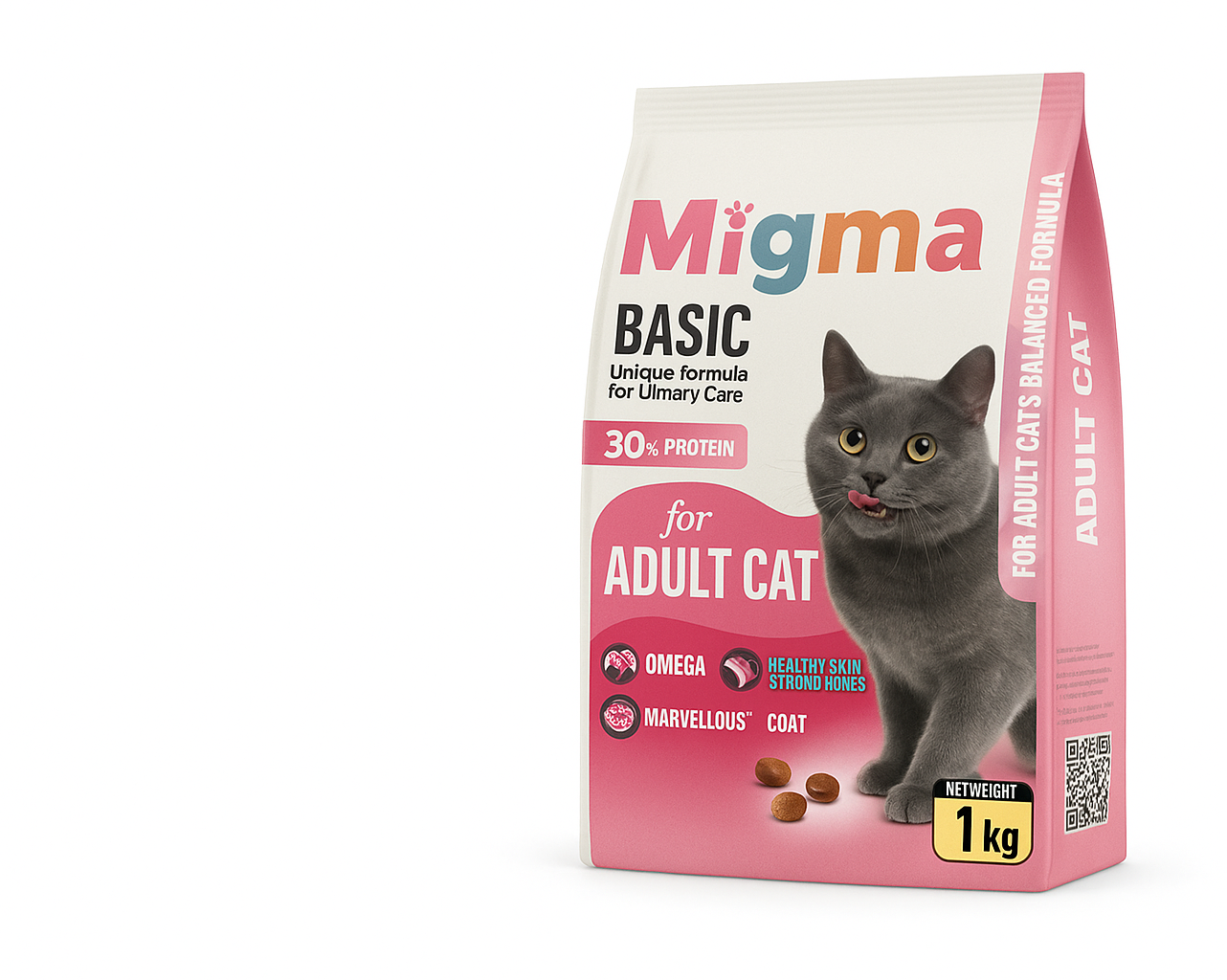 5pcs Migma 30% Protein Dry Food for Adult Cats 1kg