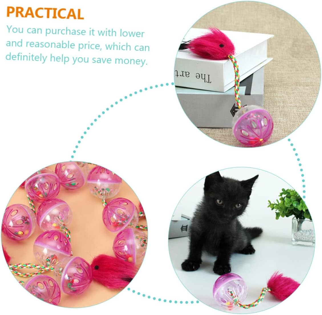 4pcs * With Plush Fish For Indoor Cat Kitten, Cats Interactive * Toys * And Active