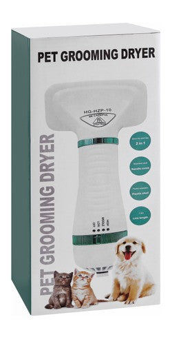 Pet Hair Dryer 2 in 1 Pet Grooming Hair Dryer with Slicker Brush and Fur