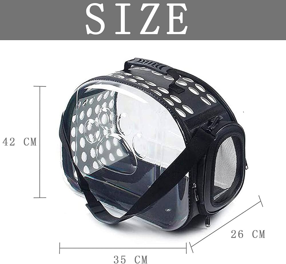 Portable Space Capsule Cat Bag, Hand-held Foldable Shoulder Bag, Transparent Cat Cage, Kitten