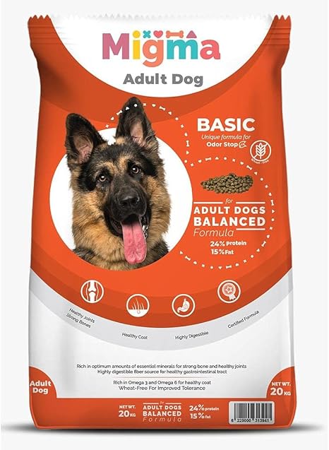Migma 24% Protein Dry Food for Adult Dogs 20 kg