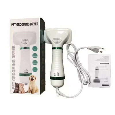 Pet Hair Dryer 2 in 1 Pet Grooming Hair Dryer with Slicker Brush and Fur