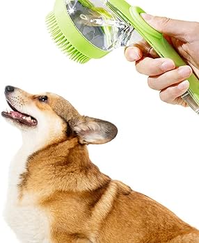 Bathroom Cats Bath Massage Dispenser Grooming Shower Brush Silicone Bristles