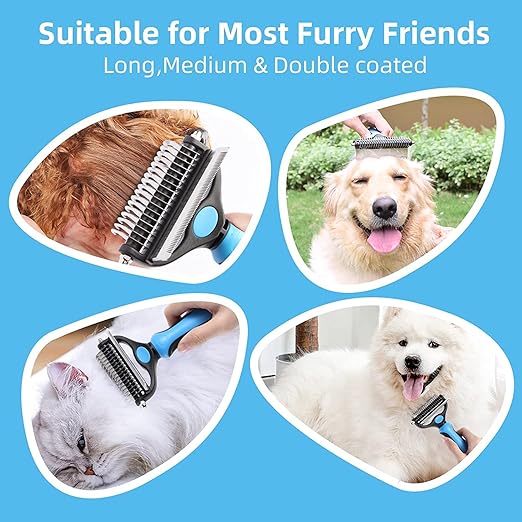 Grooming Tool Undercoat Rake for Dogs &amp; Cats