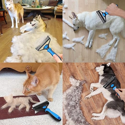 Grooming Tool Undercoat Rake for Dogs &amp; Cats