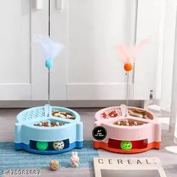 Petbroo Repel Blue Buster Interactive Cat Toy with Balls, Bells & Feathers 1 pcs