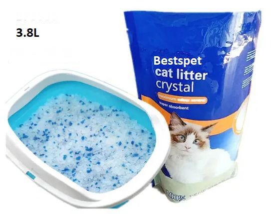 2 pcs BestPet Non-Clumping Crystal Cat Litter 3.8 L