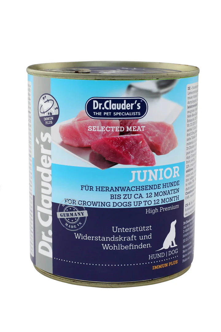 Dr.Clauder's Wet Food with Meat for Junior Dogs (12+ Months) 400 gr