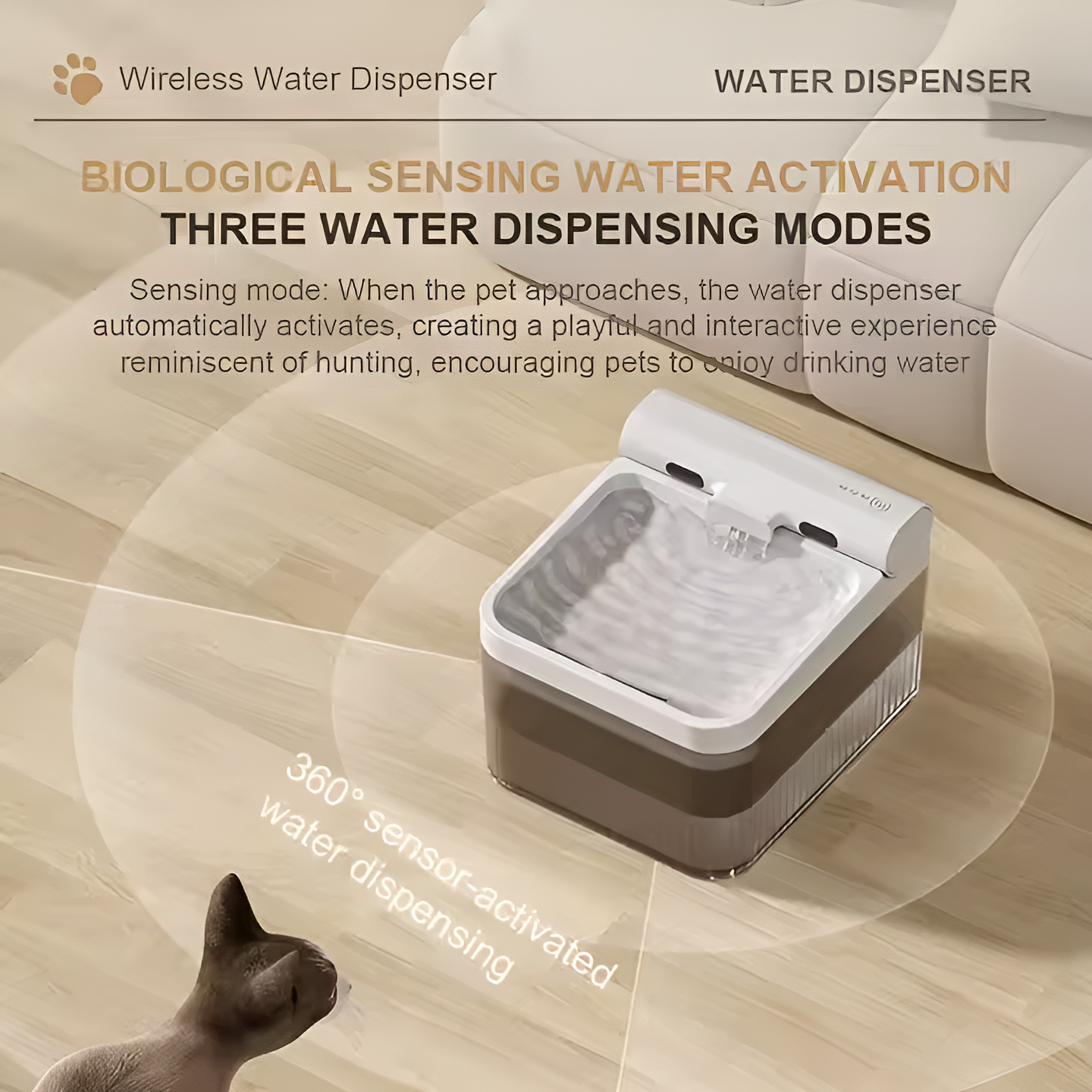 Automatic feeder,Operated 4l Cat Chip Water