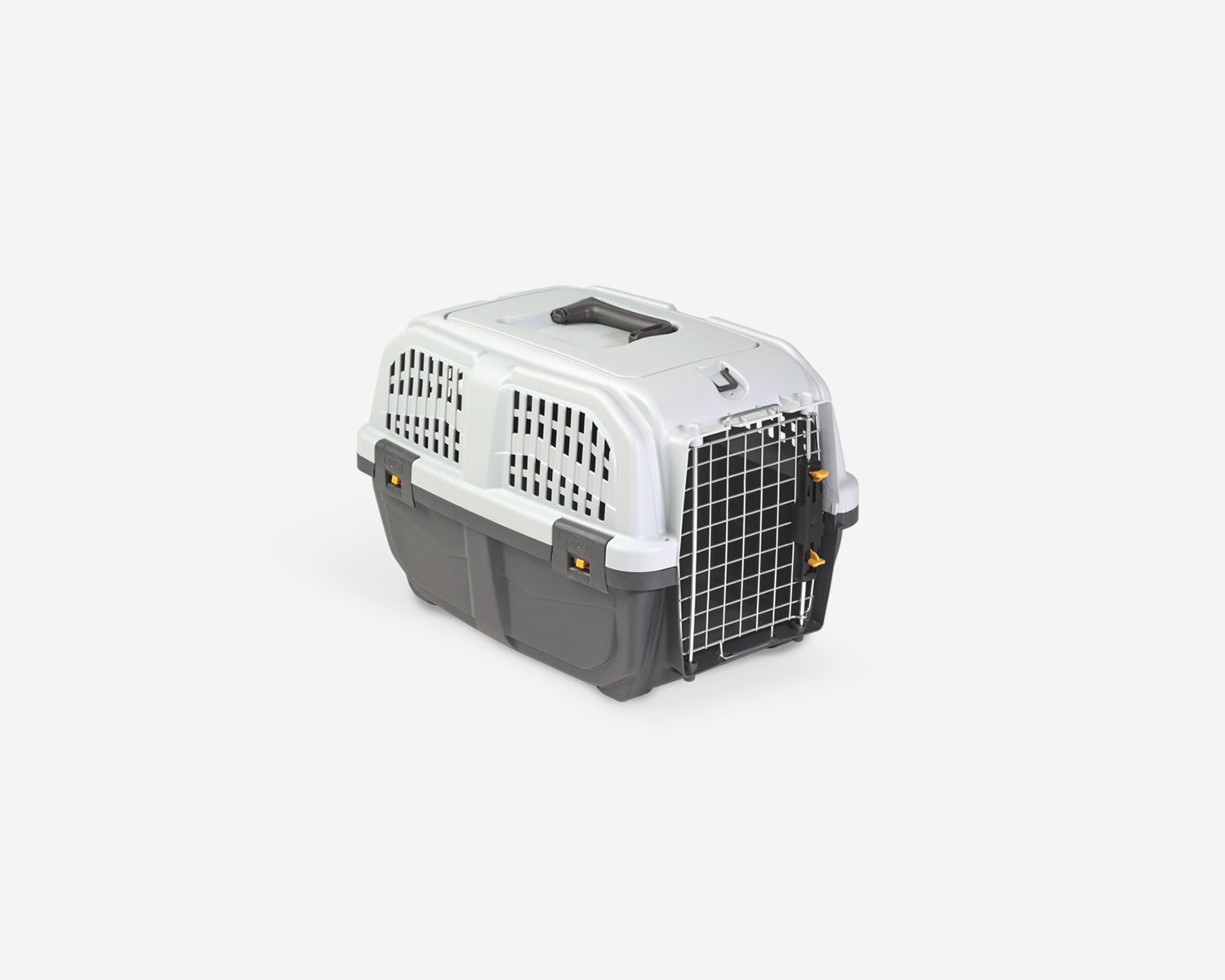Skudo IATA 1 Gray & White Pet Carrier Crate