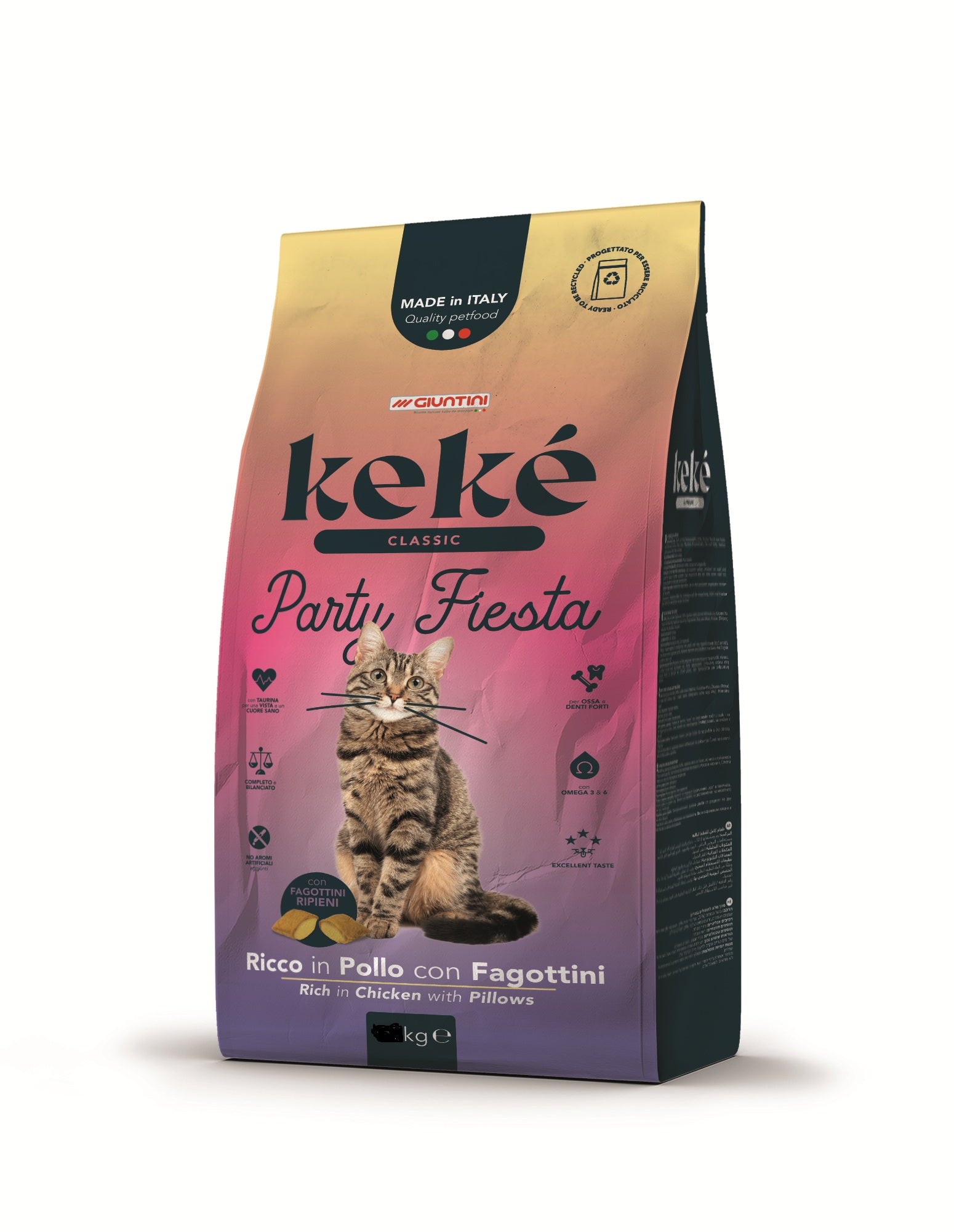 Keke Classic Party Fiesta Dry Food with Chicken for Adult Cats 10 kg