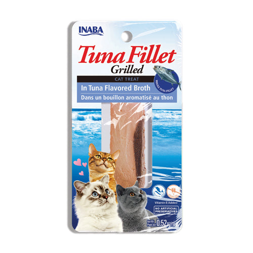 Inaba Grilled Tuna Fillet Cat Treat in Tuna Flavored Broth 15 gr