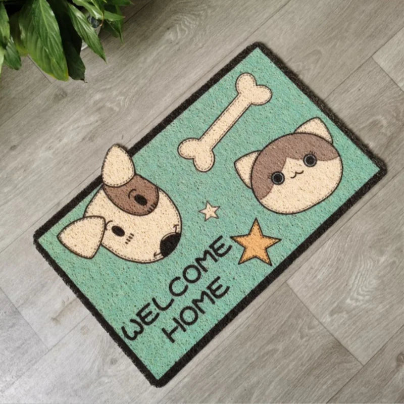 Dog&cat Print Pet Bowl Placemat (60x40cm) 1 pcs
