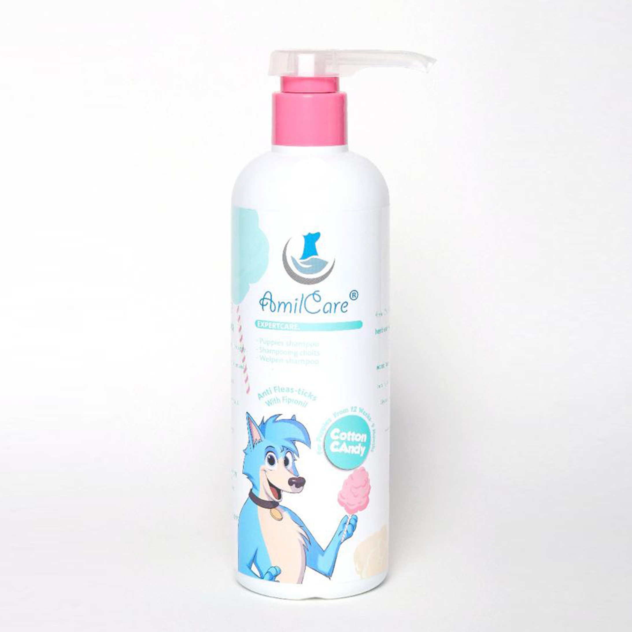 Amil Care Shampoo Cotton Candy Scent with Vitamin E & B5 for Puppies (3-9 Months) 1 L