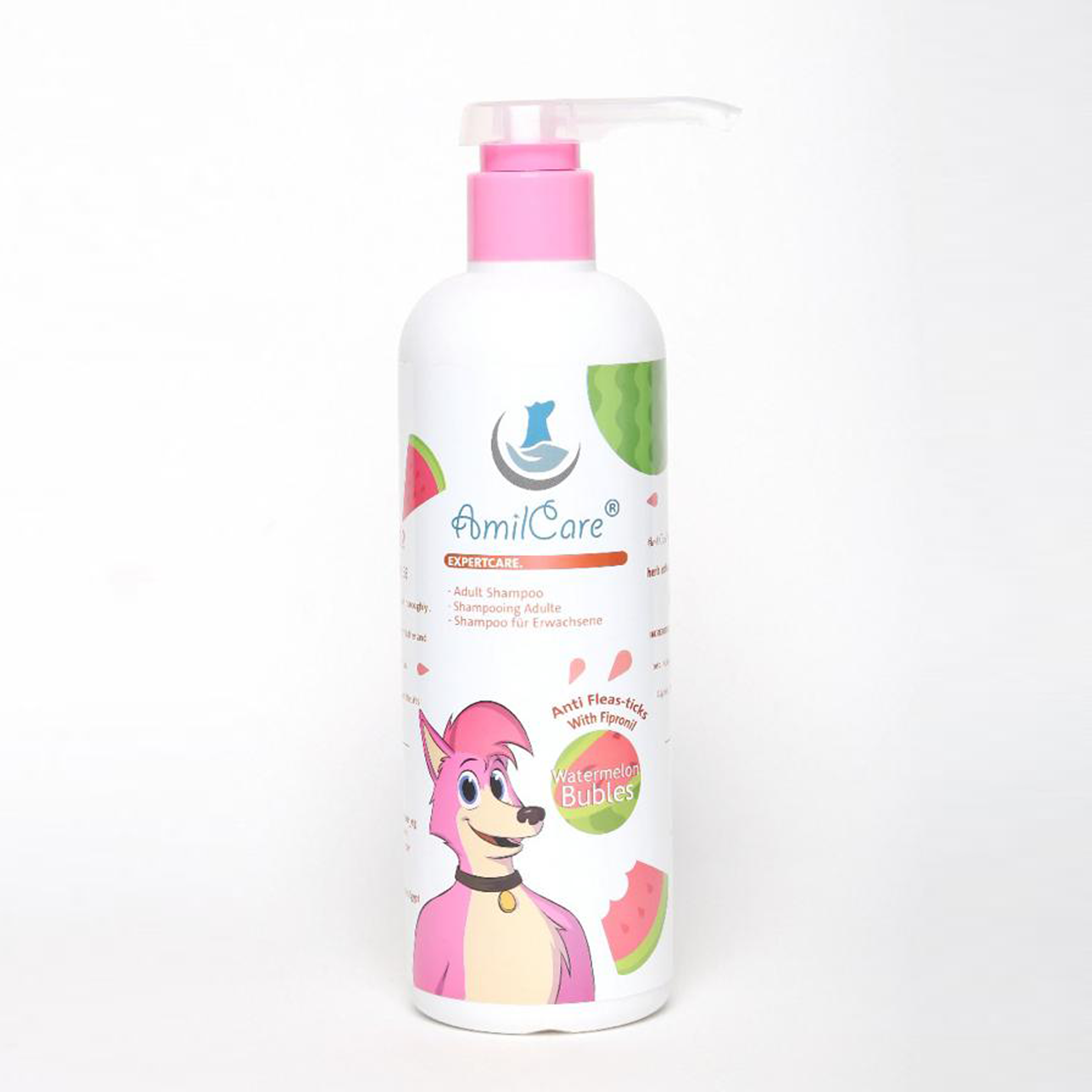 Amil Care Shampoo Watermelon Bubles Scent with Vitamin E & B5 for Adult Dogs 1 L