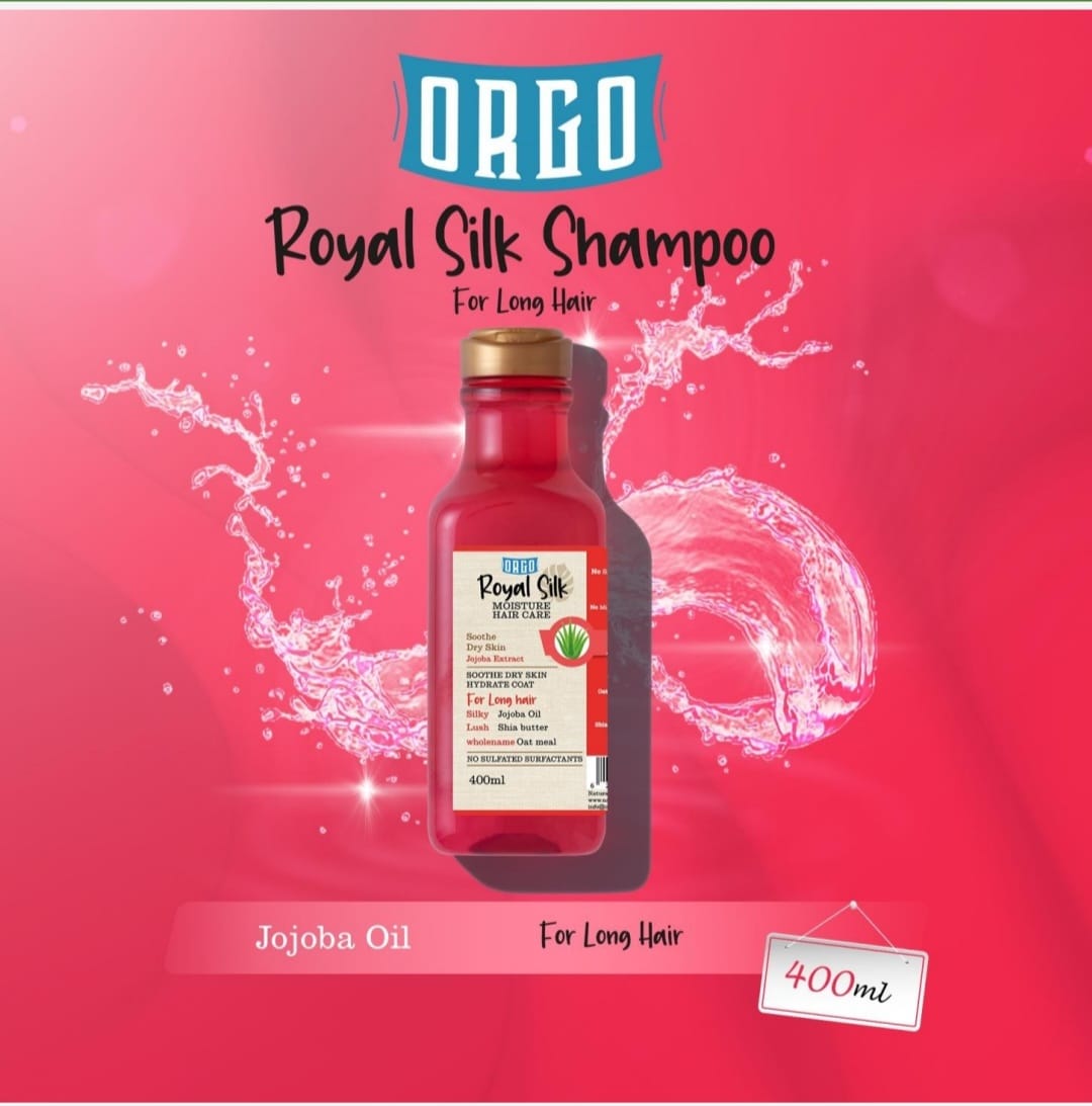 Orgo Silk Soothing & Hydrating Pet Shampoo with Jojoba Oil for Long Hair 400 ml