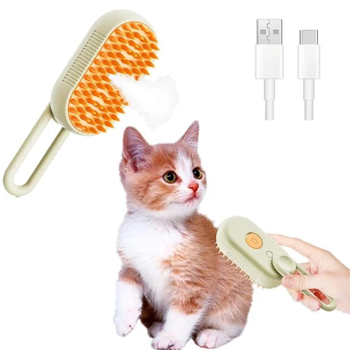 Pet Spray Massage Comb and Pet Brush with Charging Cable