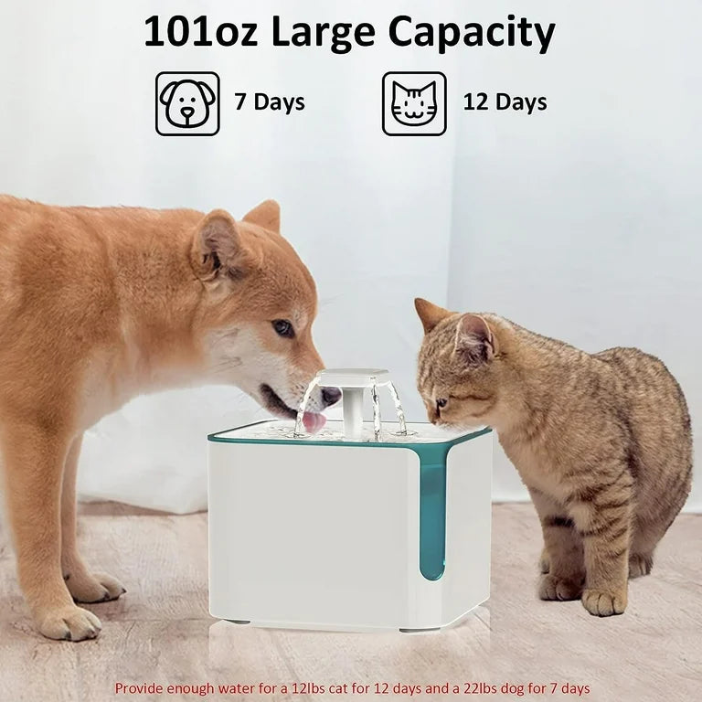 Water Fountain for Cats and Dogs 2.5L