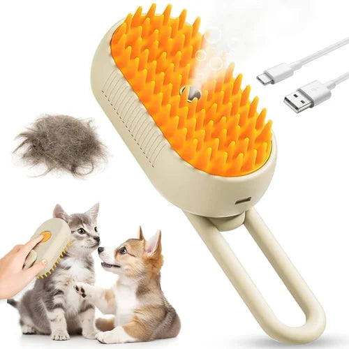 Pet Spray Massage Comb and Pet Brush with Charging Cable