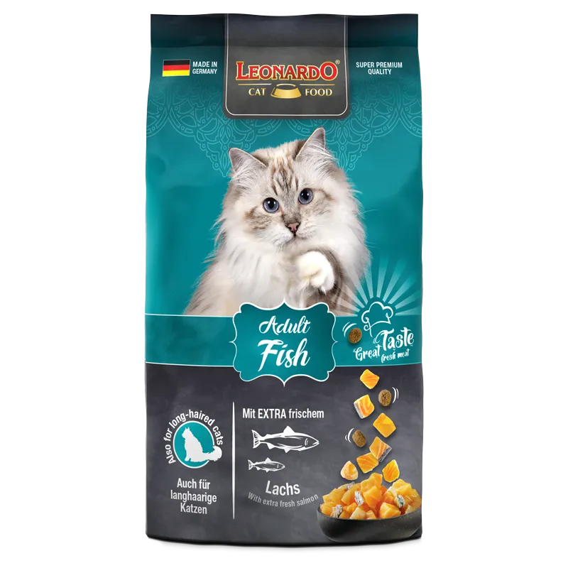 LEONARDO Adult Cat Dry Food with Fish .