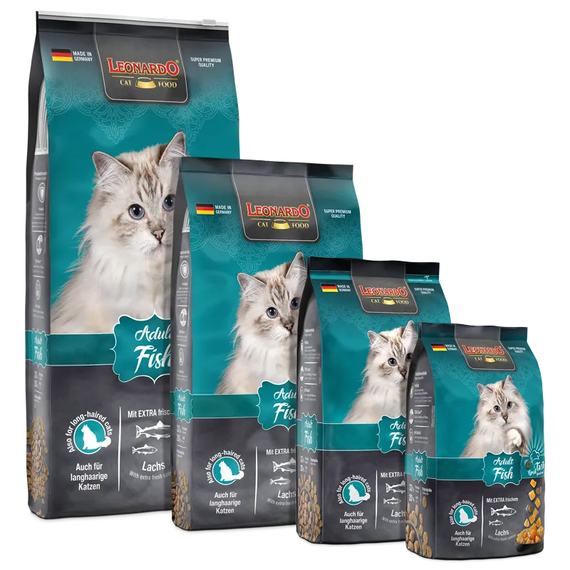 LEONARDO Adult Cat Dry Food with Fish .