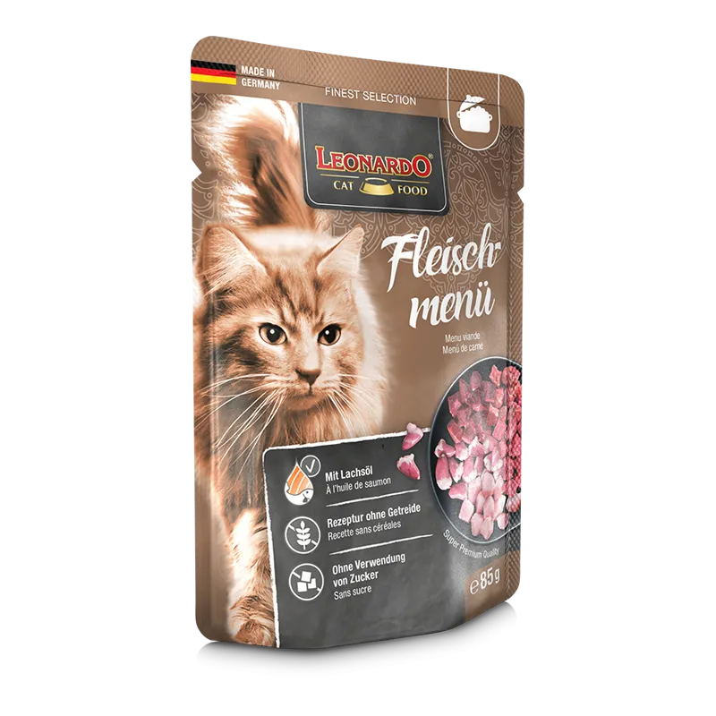 Leonardo Wet Food with Meat menu for Adult Cats 85 gr