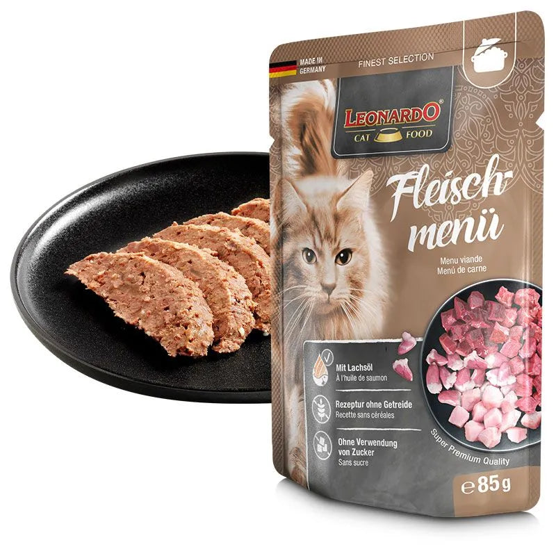 Leonardo Wet Food with Meat menu for Adult Cats 85 gr
