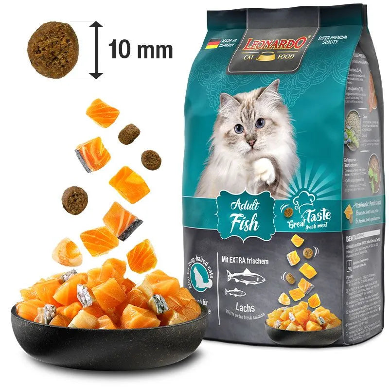 LEONARDO Adult Cat Dry Food with Fish .