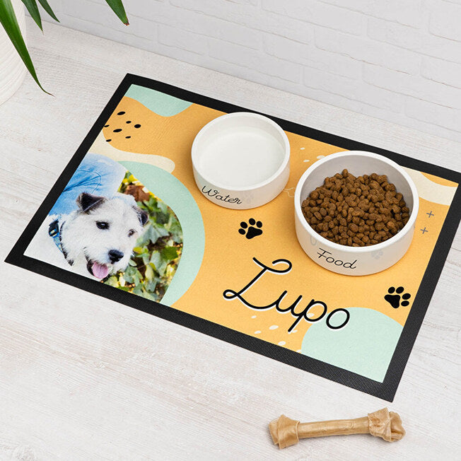 Dog&cat Print Pet Bowl Placemat (60x40cm) 1 pcs