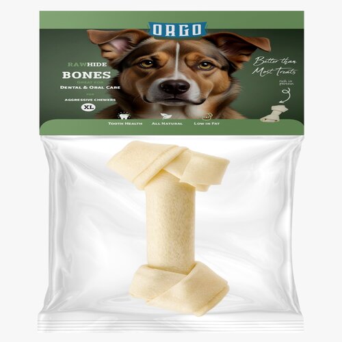 Orgo Rawhide Bones For Dog Dental Oral Care 1 PC /20cm