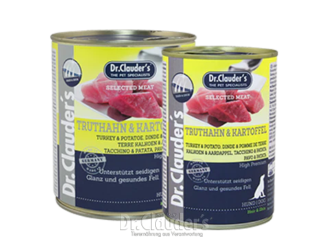 Dr.Clauder's Wet Food with Turkey & Potato for Adult Dogs 400 gr