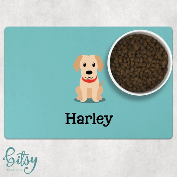 Dog&cat Print Pet Bowl Placemat (60x40cm) 1 pcs