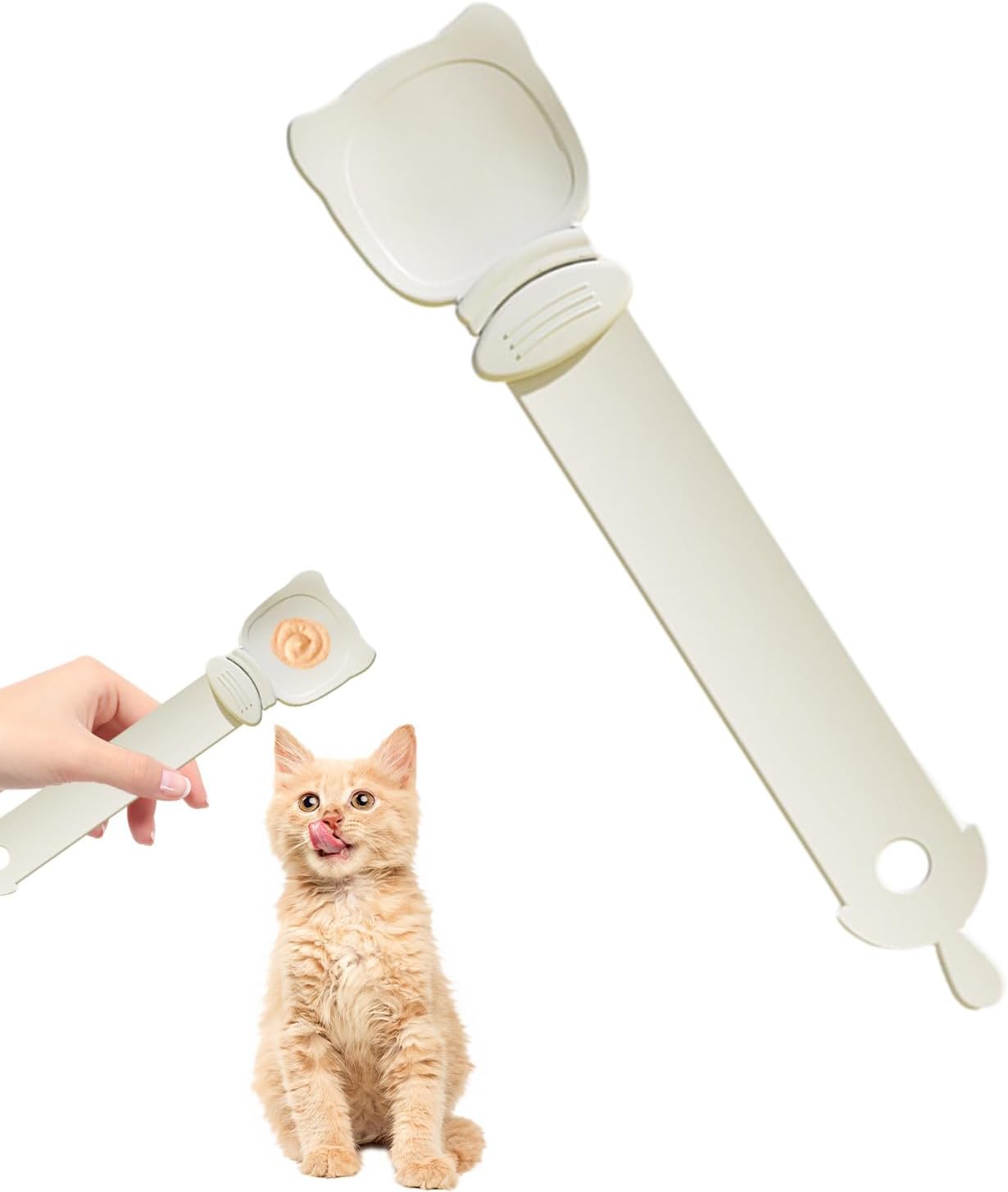 Pet Strip Feeder,Snack Scoop Cat Bar Squeezer Pet Feeding Spoon Strip Extruder | Multifunctional Food Spoon Cat Strip Squeezer Safe And Easy To Use For Liquid Snacks Halatua