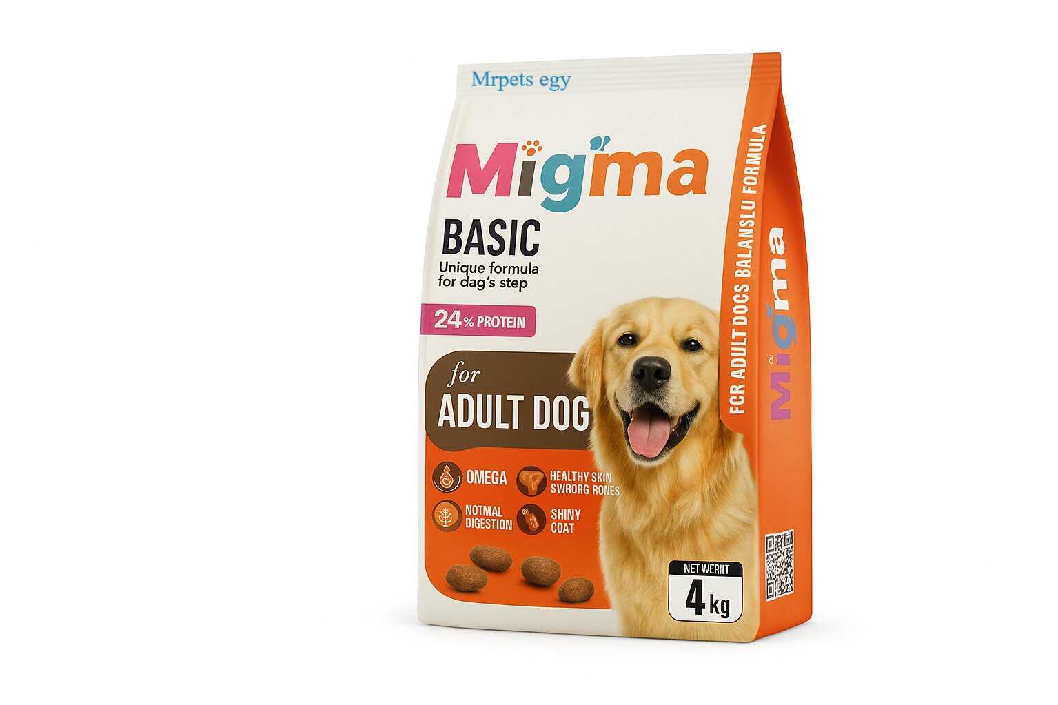 Migma 24% Protein Dry Food for Adult Dogs 4kg