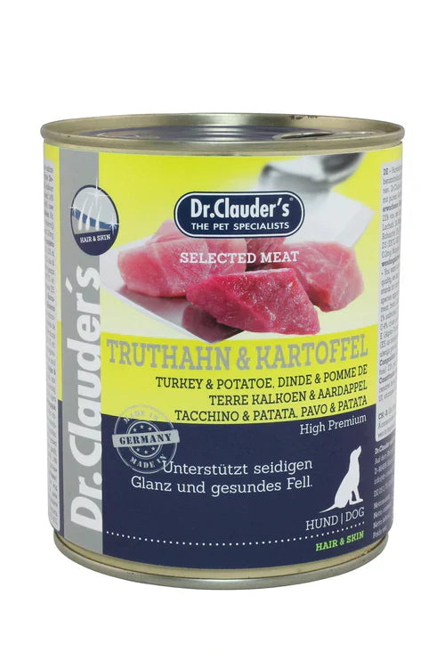Dr.Clauder's Wet Food with Turkey & Potato for Adult Dogs 400 gr